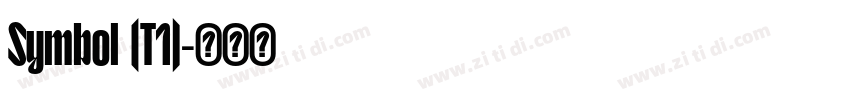 Symbol (T1)字体转换